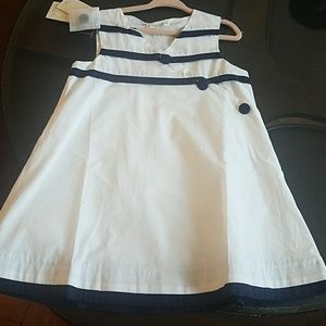 Sailor themed toddler girl dress